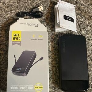 Black Portable Power Bank